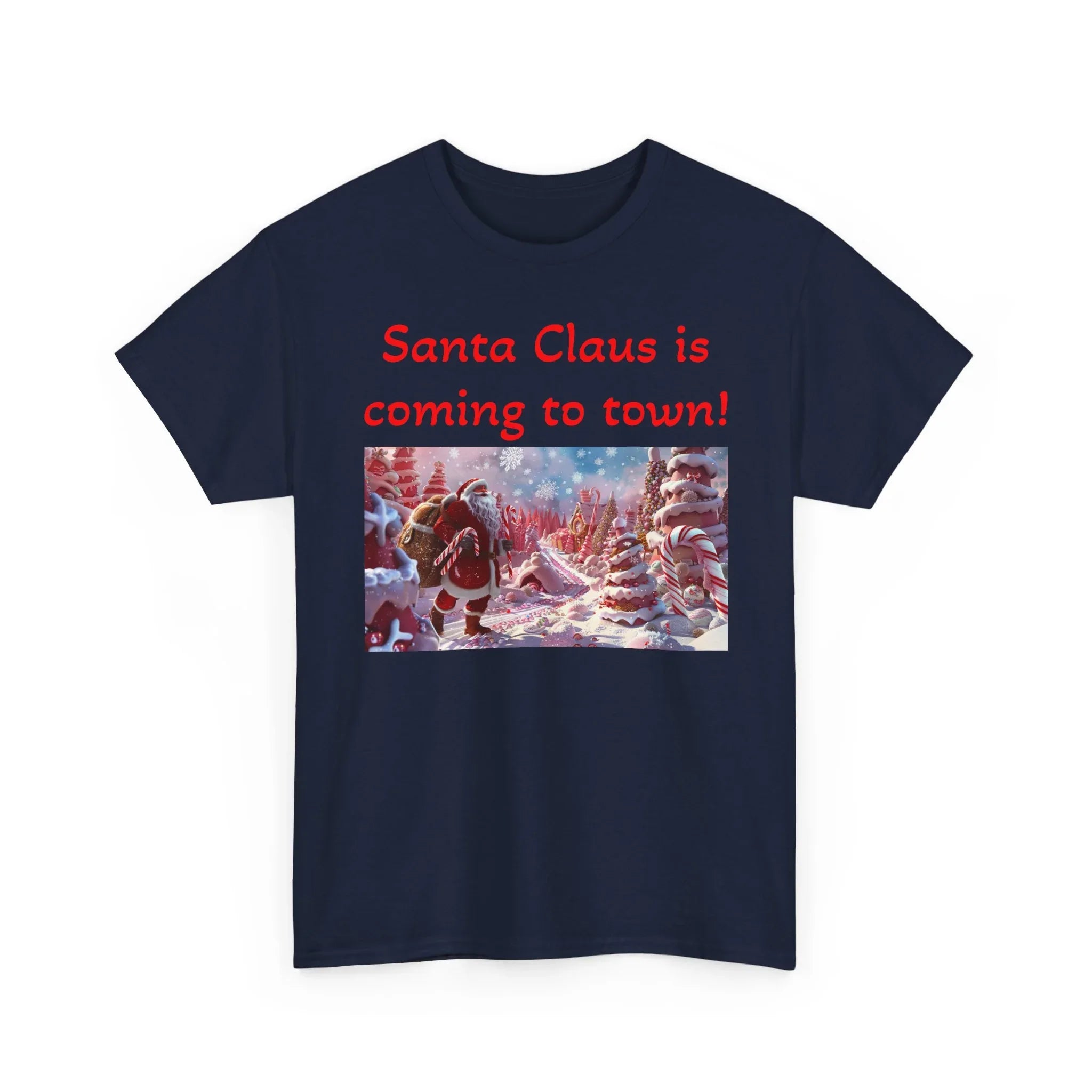 Festive Santa Tee, Unisex Christmas Shirt, Holiday Gift for Him/Her, Fun Santa Claus T-Shirt, Winter Wear, Family Gathering Apparel - 250 USA Celebration