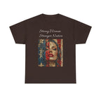 Stylish Retro-Printed Unisex Heavy Cotton Tee, Vintage Art Shirt, Casual Layering Top, Unique Gift for Art Lovers, Relaxed Fit Tee - 250 USA Celebration