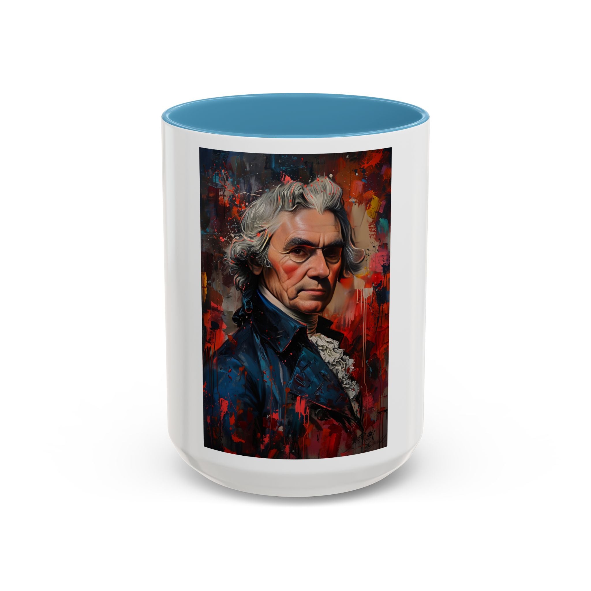 Thomas Jefferson Portrait Art Coffee Mug — Vintage Style Accent Mug