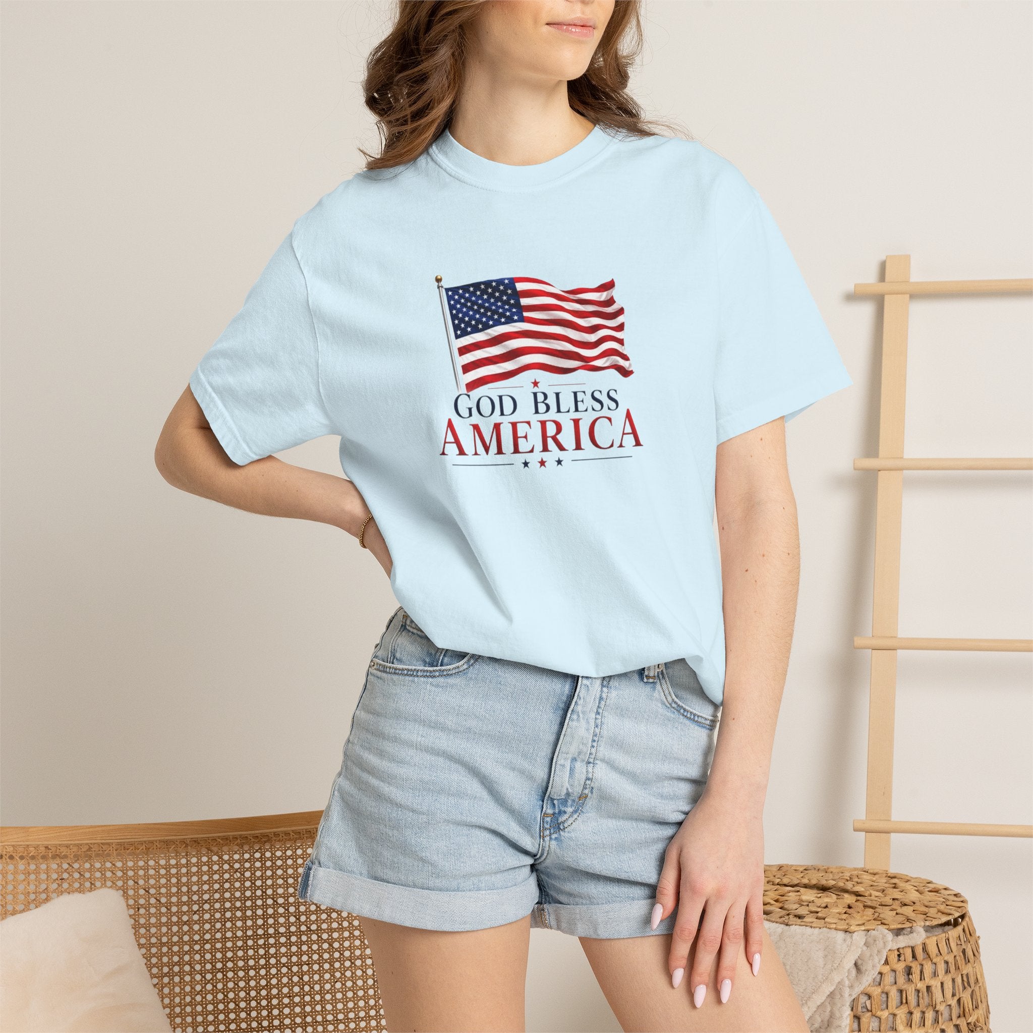 Official God Bless America Flag Patriotic T-Shirt
