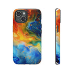 Abstract Colorful Swirl Phone Case | Tough Protective iPhone Cover - 250 USA Celebration