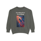 Patriotic Sweatshirt, American Flag 4th of July Independence, Red White Blue Fireworks, Birthday Freedom