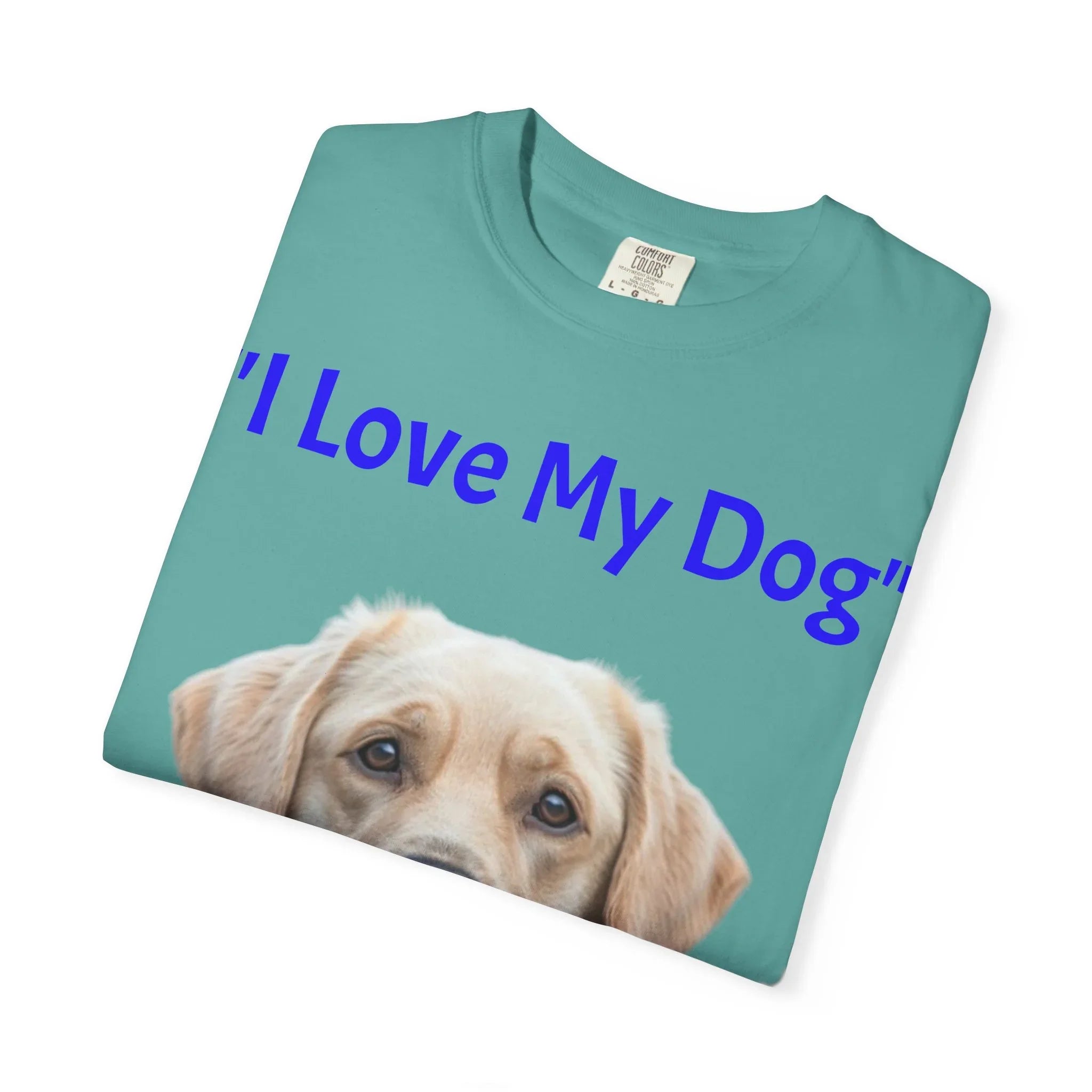 I Love My Dog Labrador Portrait T-shirt | Dog Lover Tee - 250 USA Celebration