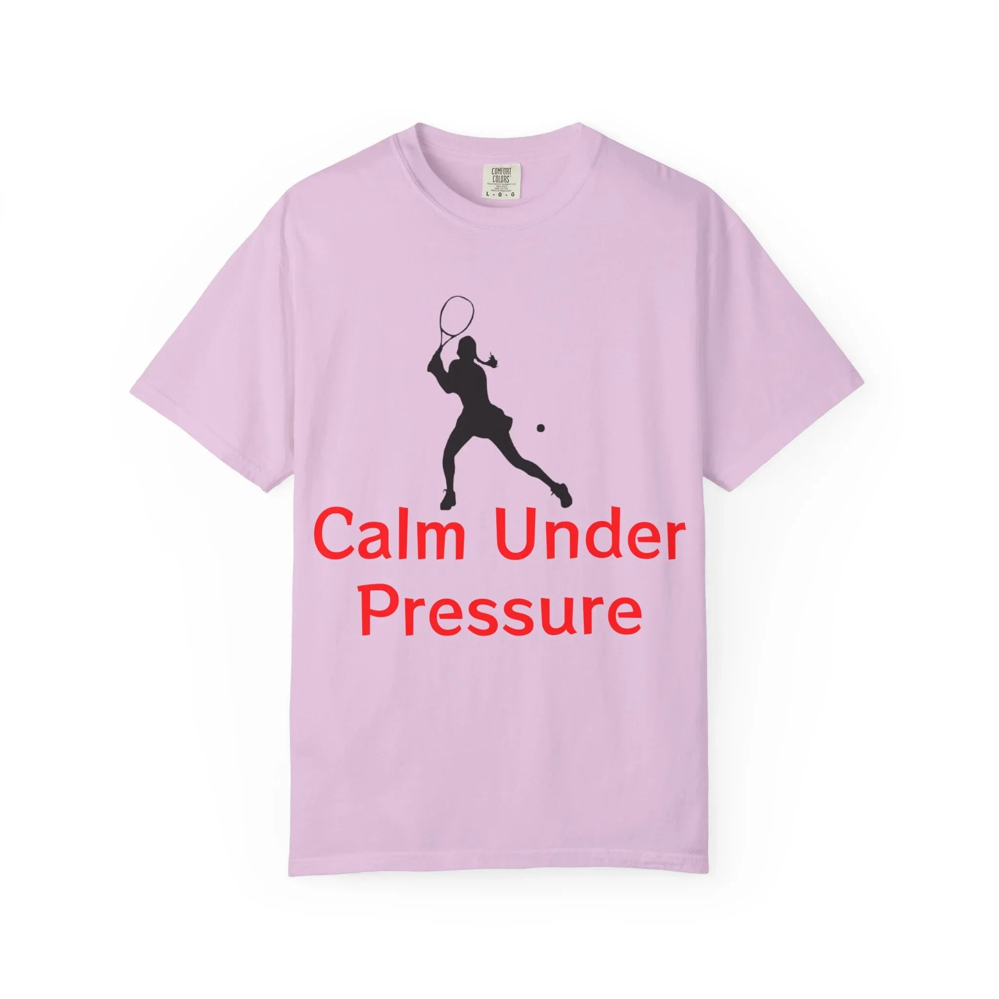 Calm Under Pressure Tennis Player T-shirt | Tennis Graphic Tee - 250 USA Celebration