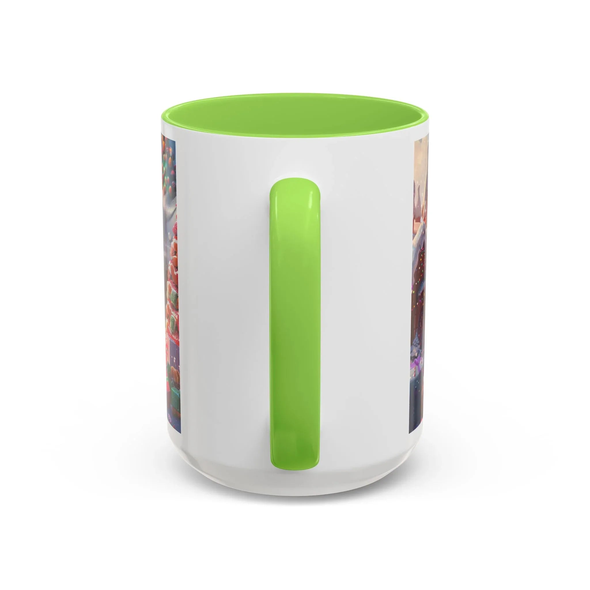 Festive Santa in Candy Wonderland mug | Holiday Christmas ceramic mug - 250 USA Celebration