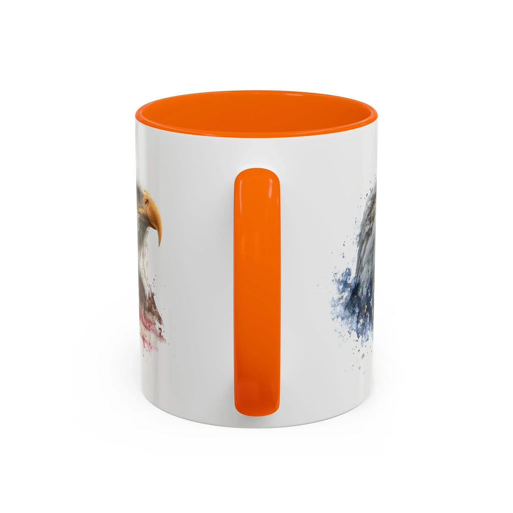 American Flag Bald Eagle Mug | Accent Coffee Mug - 250 USA Celebration