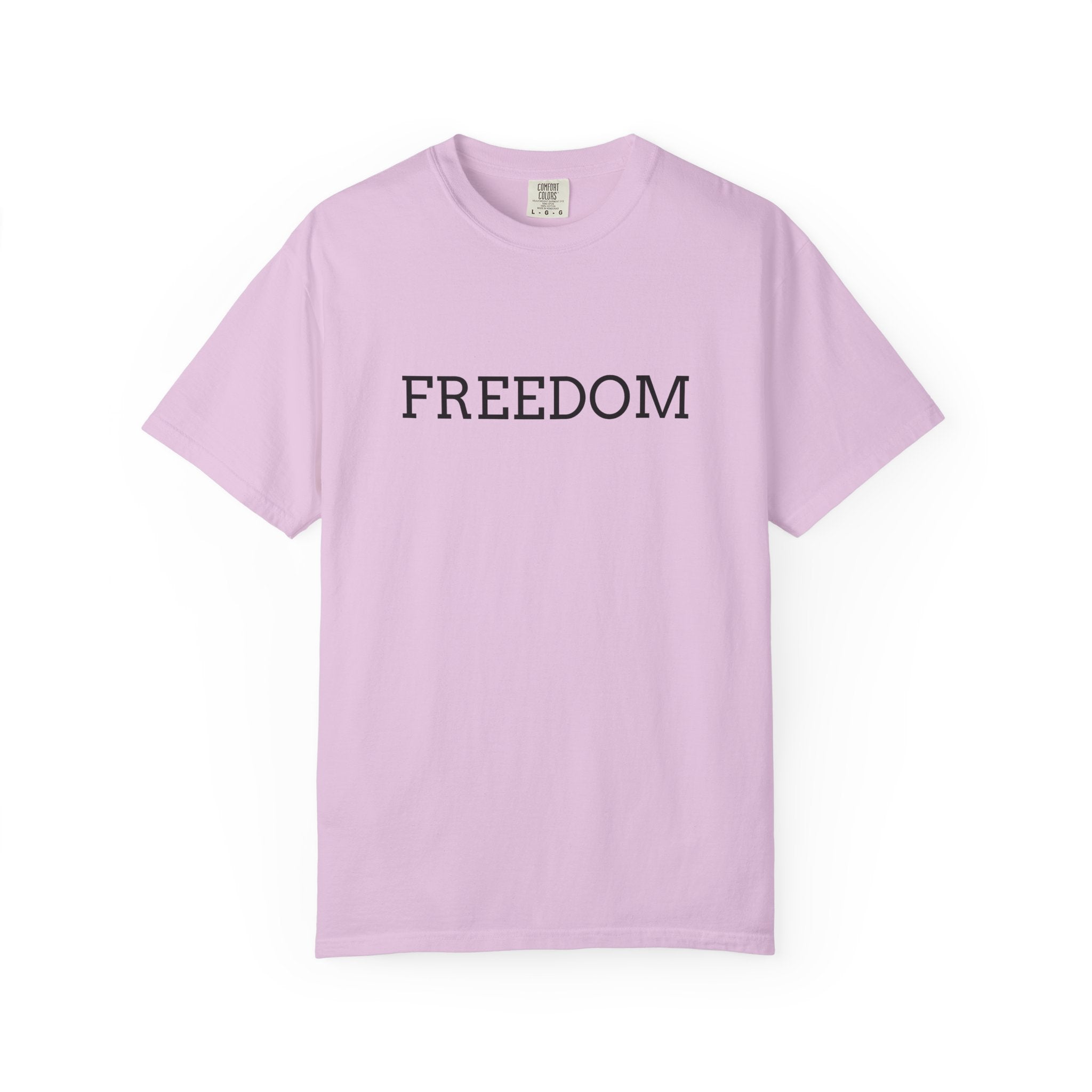 Freedom T-Shirt — Minimalist Text Graphic Tee