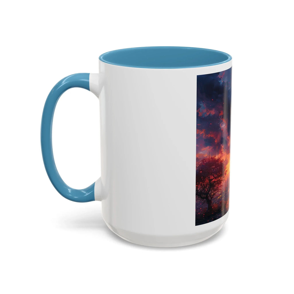 Romantic Sunset Coffee Mug, Love Gift Couples, Heart Design, Cozy Gift for Friends, Coffee Lover Gift, Valentine's Day Women's Merchandise - 250 USA Celebration