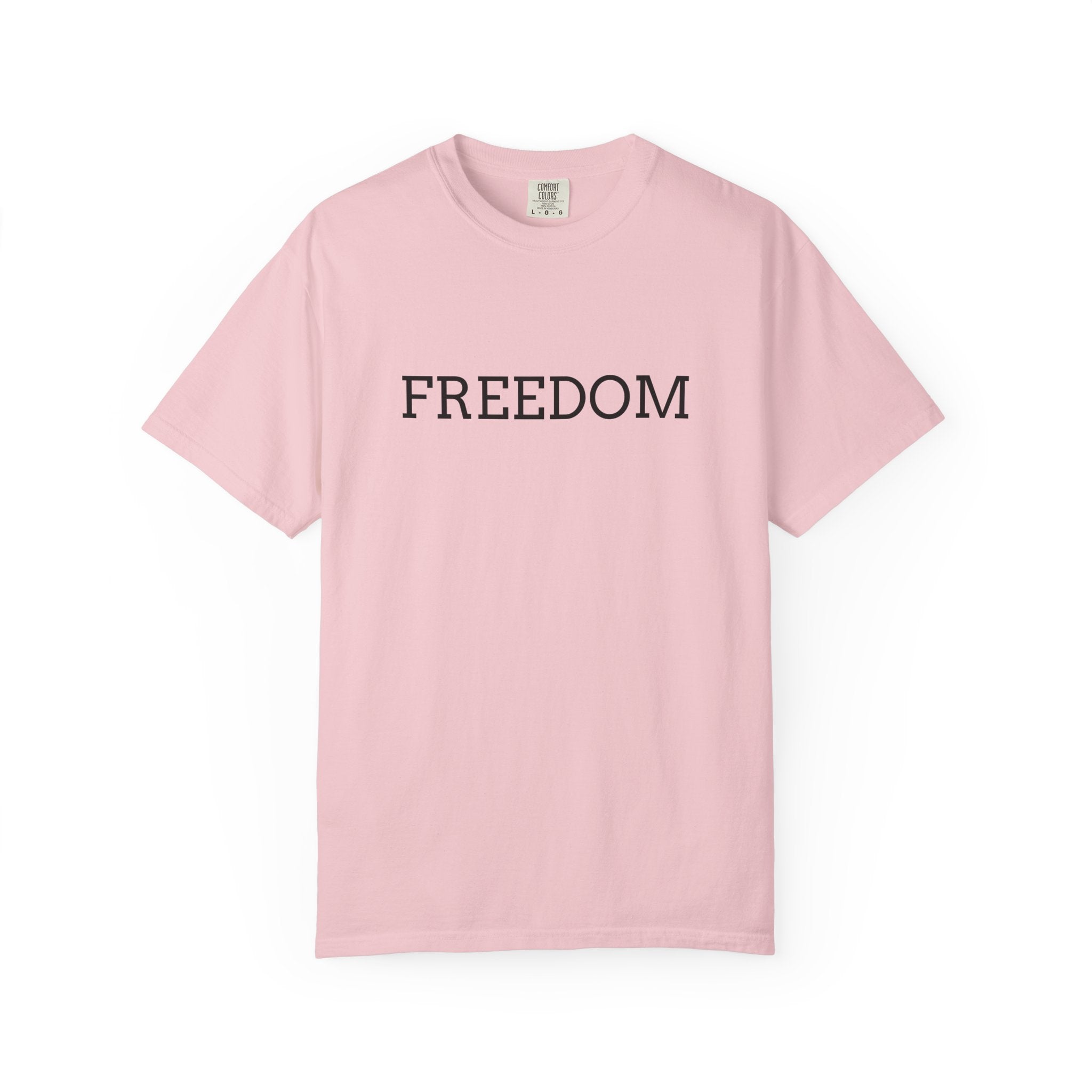 Freedom T-Shirt — Minimalist Text Graphic Tee