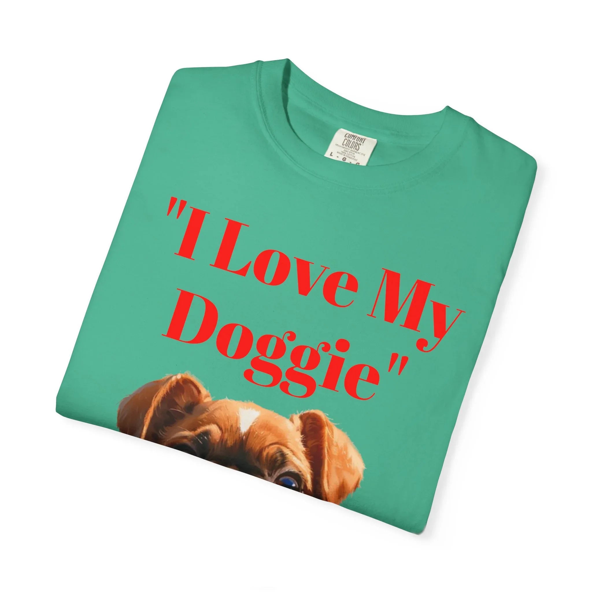 Cute French Bulldog Puppy Holding Red Heart T-shirt | Dog Lover Cartoon - 250 USA Celebration