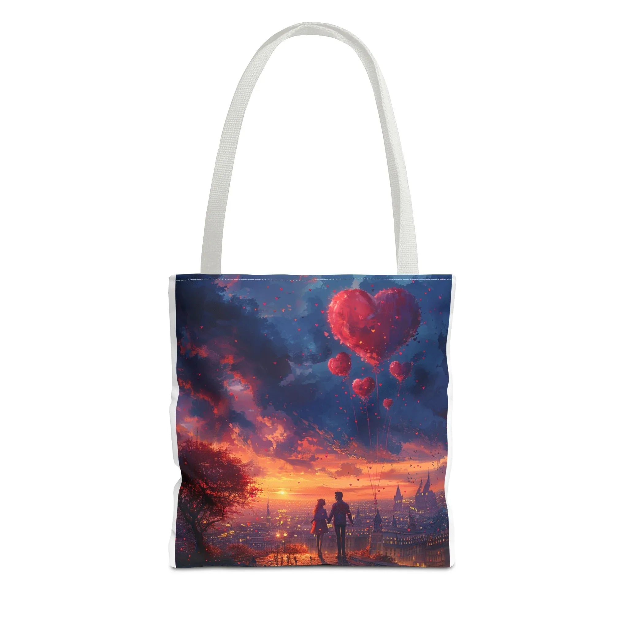 Romantic Heart Tote Bag, Date Nights, Valentine's Day, Travel, Valentine's Day Women's Merchandise, Cute Love Apparel, Valentine's Gifts, - 250 USA Celebration