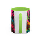 Abstract Colorful Brushstroke Mug | 11oz 15oz Ceramic - 250 USA Celebration