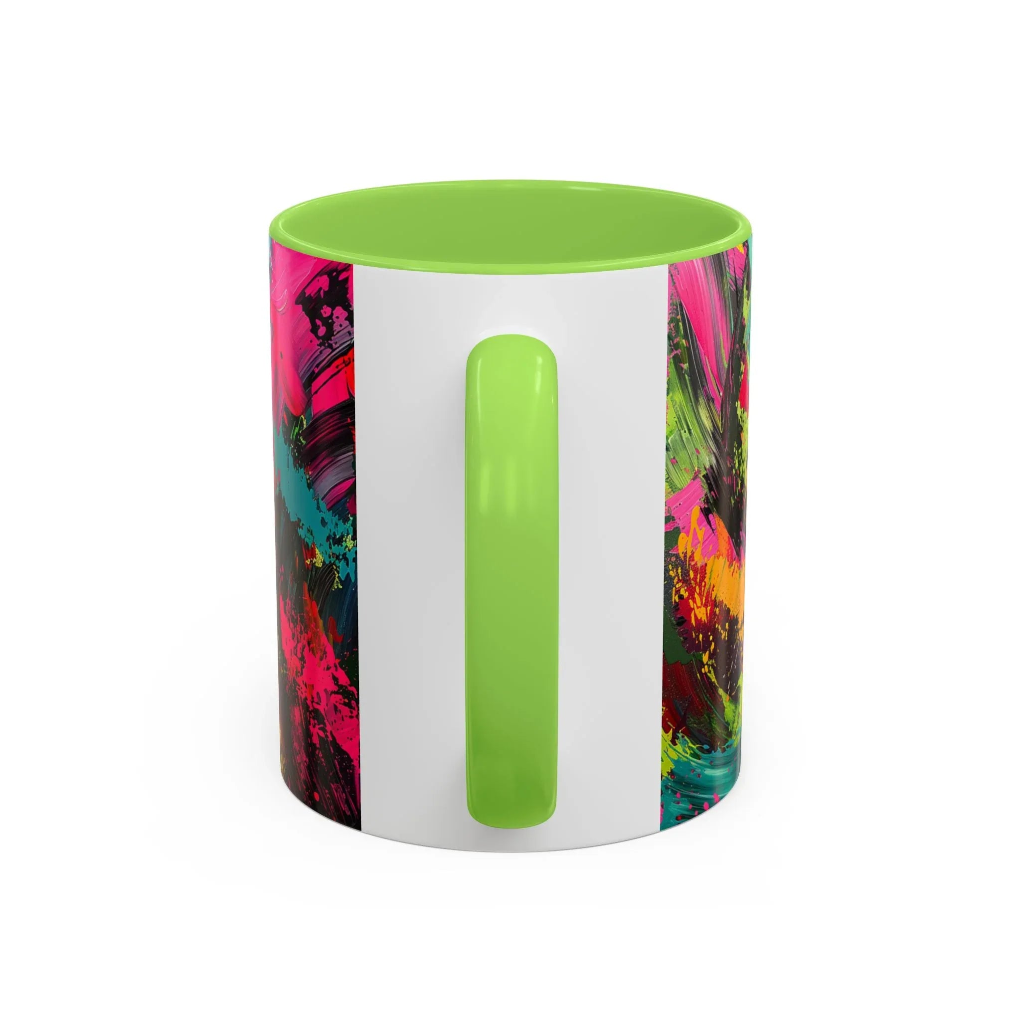 Abstract Colorful Brushstroke Mug | 11oz 15oz Ceramic - 250 USA Celebration