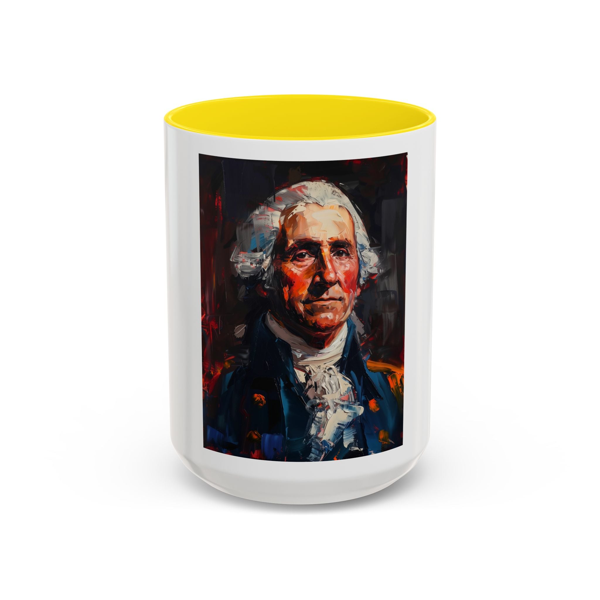 George Washington Historical Portrait Coffee Mug — Patriotic Vintage-Style Art