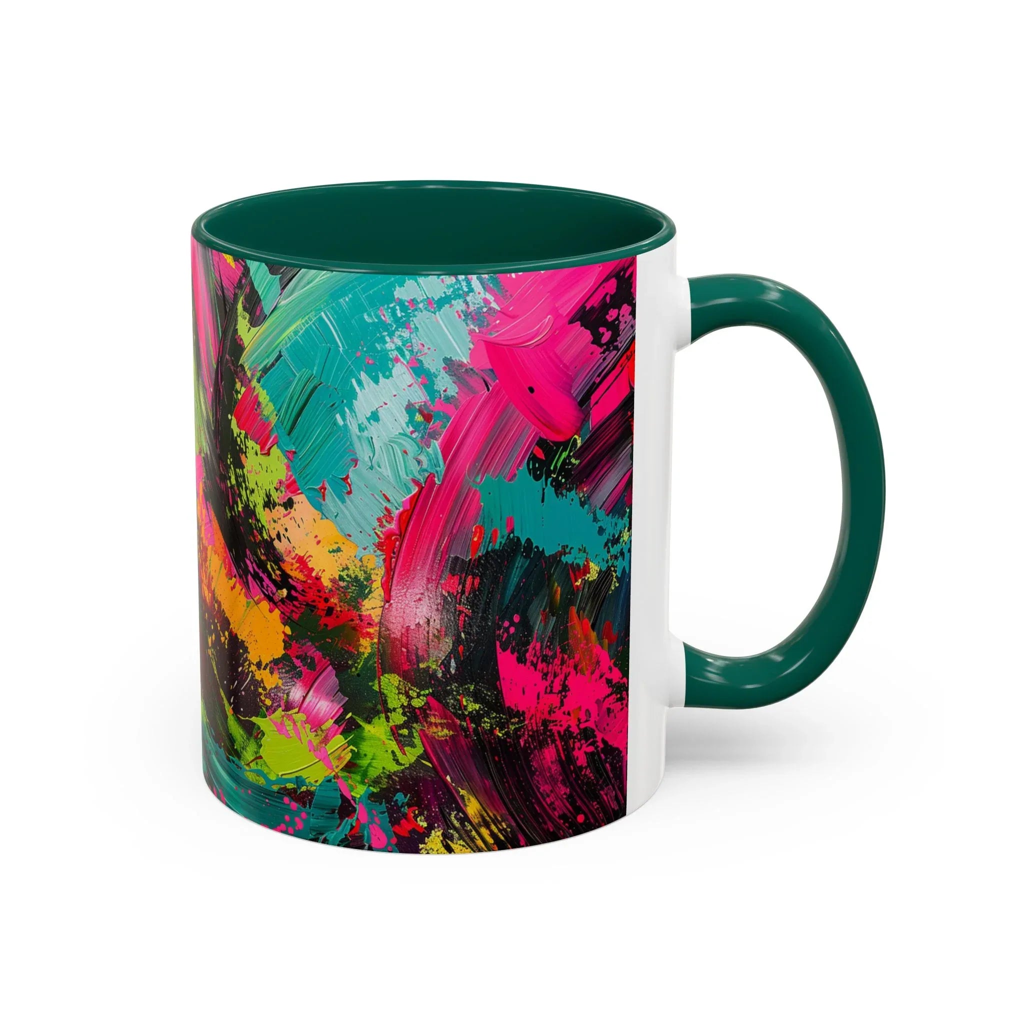 Abstract Colorful Brushstroke Mug | 11oz 15oz Ceramic - 250 USA Celebration