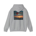Romantic Sunset Hoodie with Hot Air Balloon, Unisex Sweatshirt for Valentines Day, Valentine's Day T-Shirts, Personalized Valentine's Gifts - 250 USA Celebration