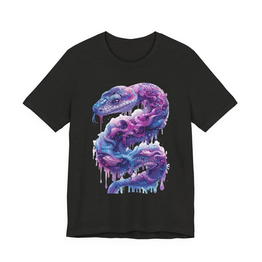 Psychedelic Rainbow Ouroboros Tee | Galaxy Fractal Mushroom Snake - 250 USA Celebration