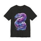 Psychedelic Rainbow Ouroboros Tee | Galaxy Fractal Mushroom Snake - 250 USA Celebration