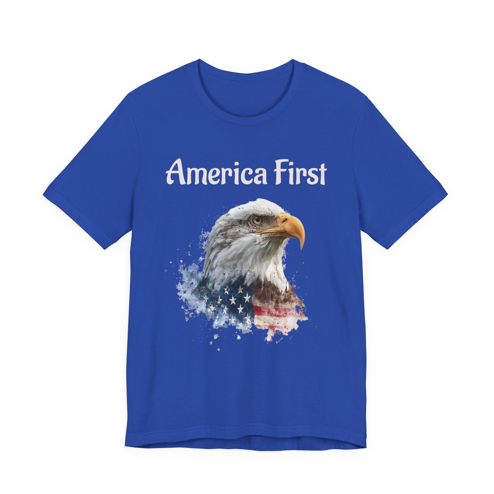 America First Eagle T-Shirt – Patriotic Bald Eagle Tee
