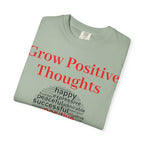 Grow Positive Thoughts T-shirt | Positive Word Cloud Mental Health Tee - 250 USA Celebration