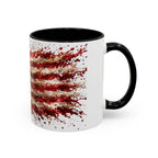 Patriotic 250th Anniversary Coffee Mug – American Flag Splash Accent (11/15oz)