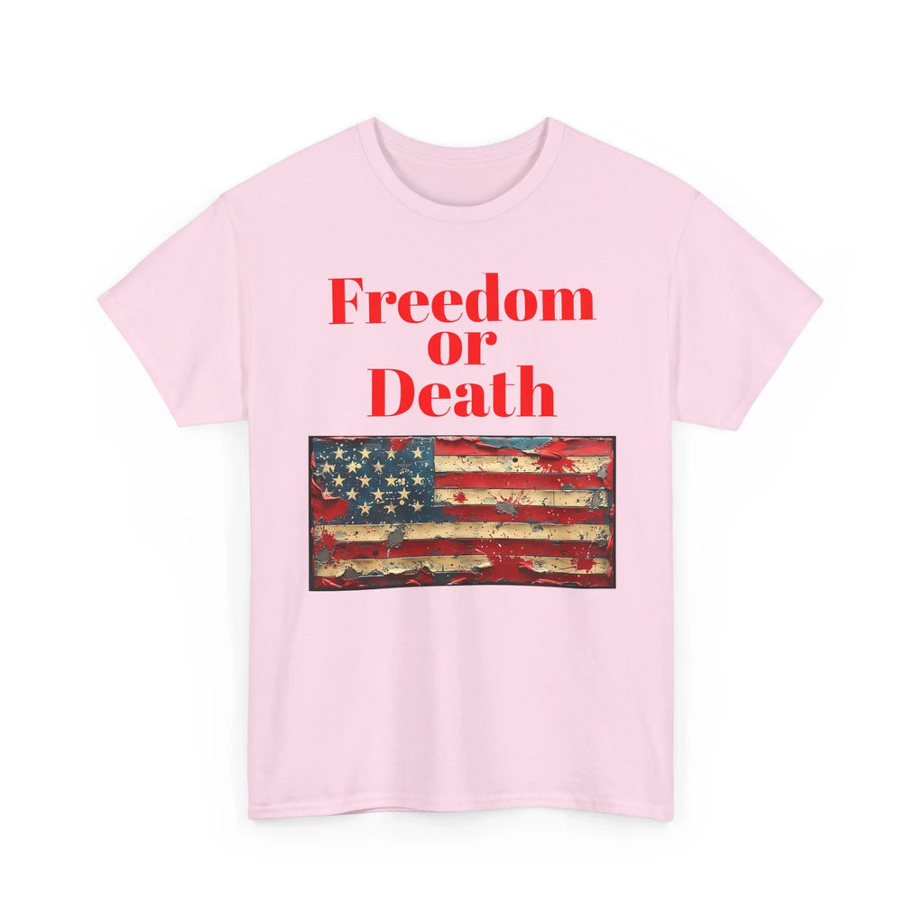 Freedom or Death American Flag T-Shirt | America First Vintage Flag Tee, Patriotic T-Shirt, America First, 250 America - 250 USA Celebration