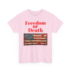 Freedom or Death American Flag T-Shirt | America First Vintage Flag Tee, Patriotic T-Shirt, America First, 250 America - 250 USA Celebration