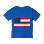 All American Kid Toddler T-Shirt — Patriotic Flag Tee for 4th of July & Memorial Day