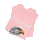America First Eagle T-Shirt – Patriotic Bald Eagle Tee