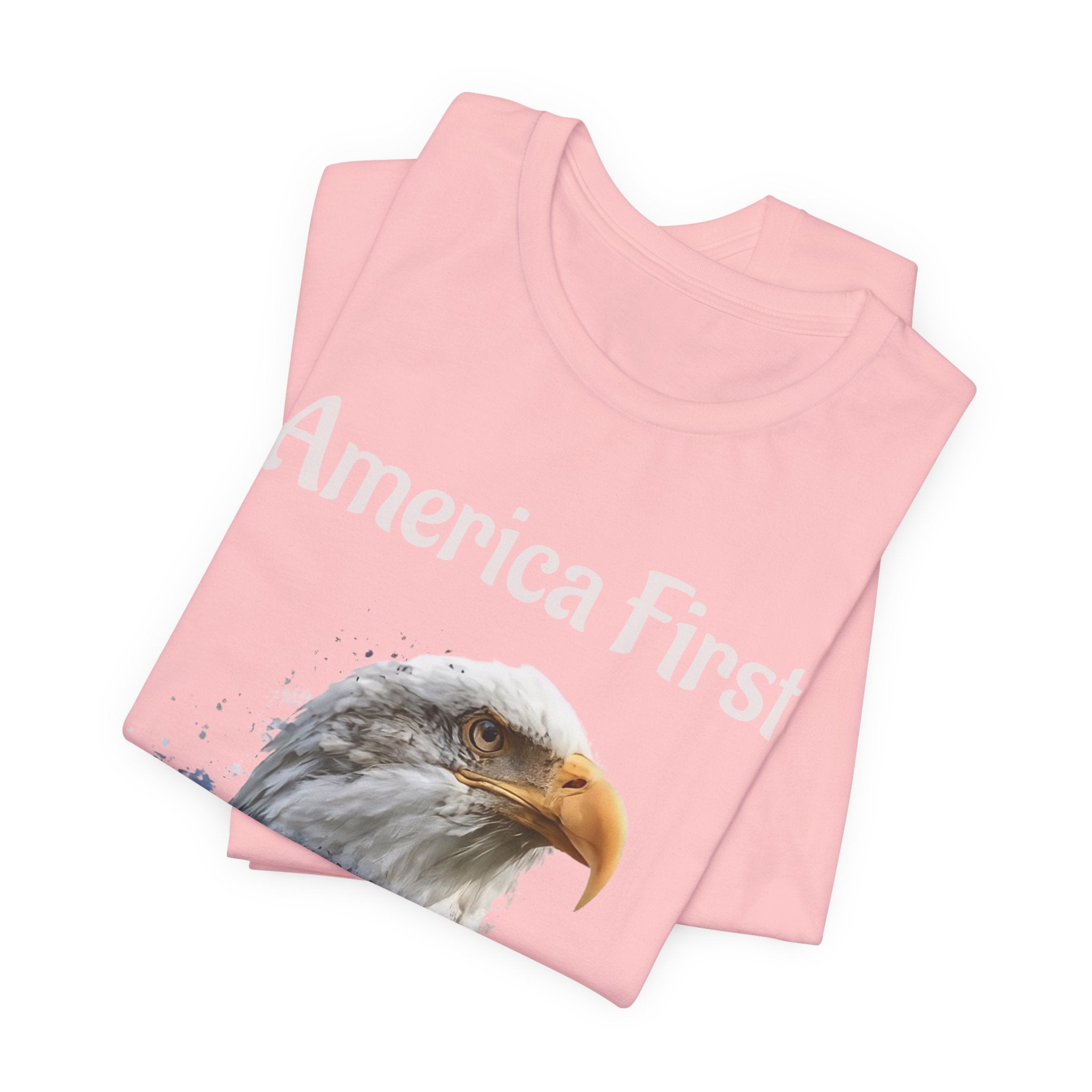 America First Eagle T-Shirt – Patriotic Bald Eagle Tee
