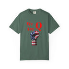We Are Q fist American flag T-Shirt | QAnon political design - 250 USA Celebration