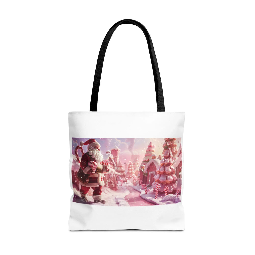 Santa Claus Holiday Tote Bag, AOP Printing, Christmas Gift Bag, Festive Shopping Tote, Fun Winter Accessories, Unique Holiday Item - 250 USA Celebration