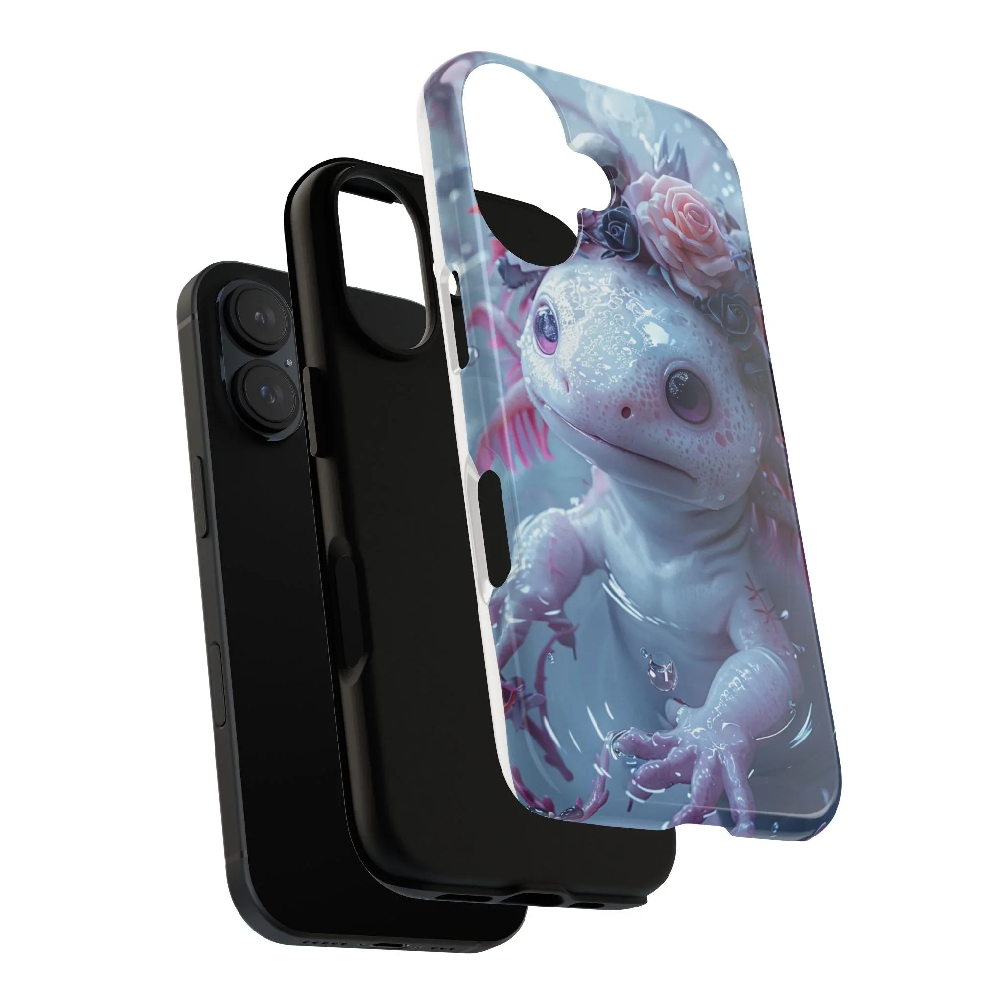 Goth Axolotls Tough Cases | Cute Creepy Axolotl Phone Case, Gloomycore Aesthetic - 250 USA Celebration
