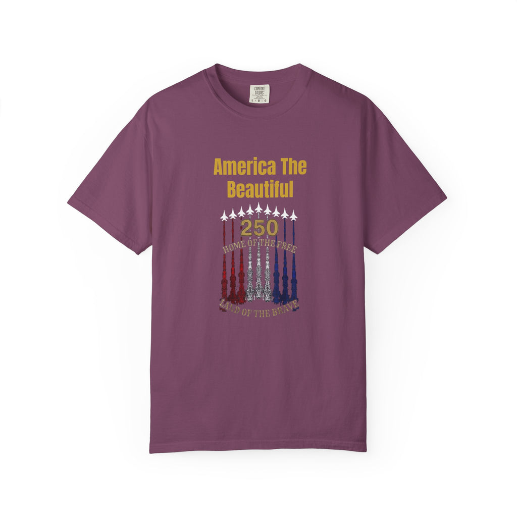 America The Beautiful Eagle T-Shirt — Patriotic Bald Eagle Tee