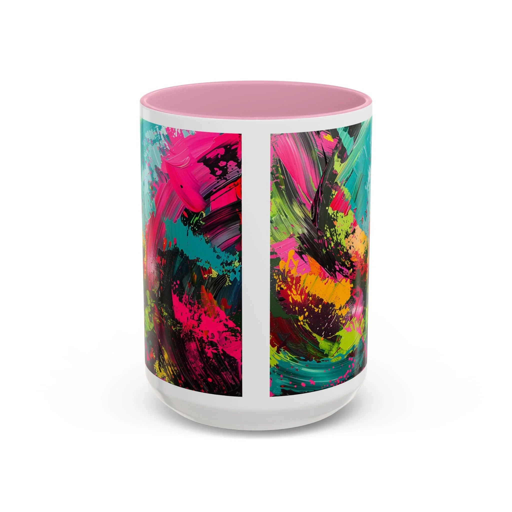 Abstract Colorful Brushstroke Mug | 11oz 15oz Ceramic - 250 USA Celebration
