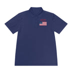 The "Legacy Portrait" Sport Polo – America 250 Signature Series - Men's Sport Polo — America 250 Commemorative Flag Wave Polo