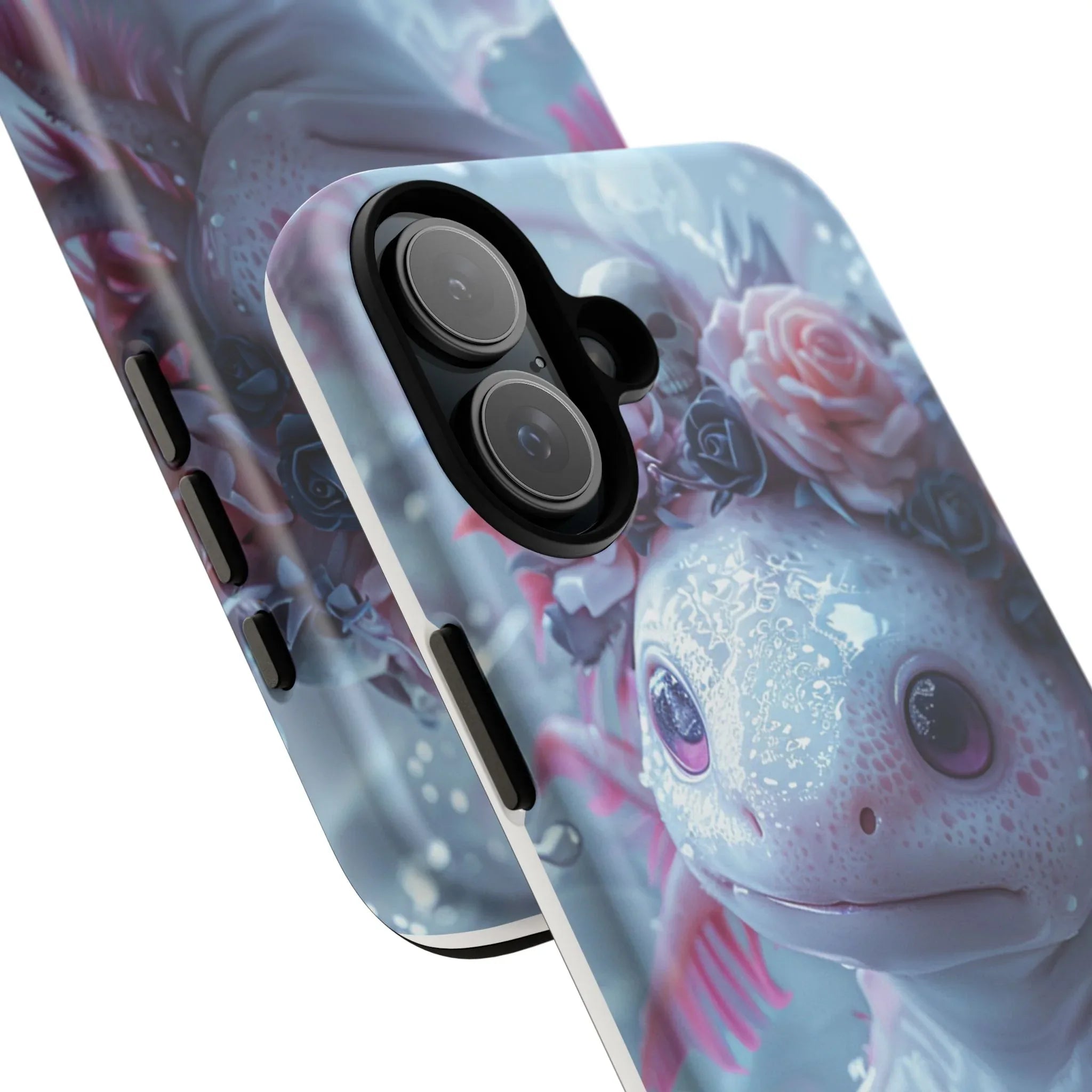 Goth Axolotls Tough Cases | Cute Creepy Axolotl Phone Case, Gloomycore Aesthetic - 250 USA Celebration