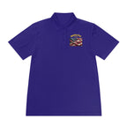 Patriotic "America First" Men's Sport Polo — American Flag Chest Logo