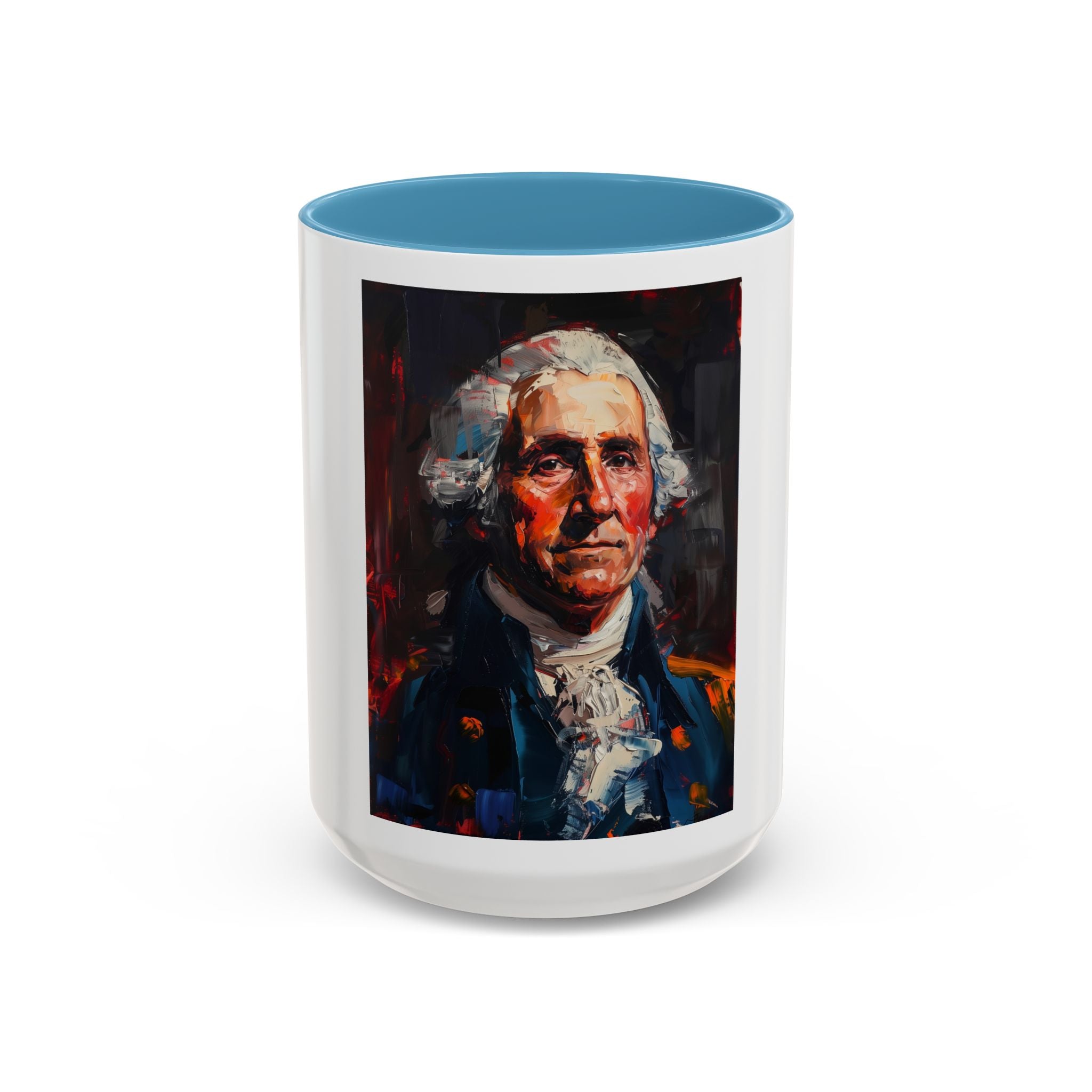George Washington Historical Portrait Coffee Mug — Patriotic Vintage-Style Art