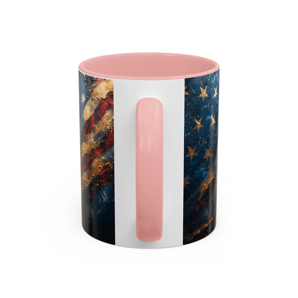 Vintage American Flag Mug | Accent Coffee Mug 11oz 15oz - 250 USA Celebration