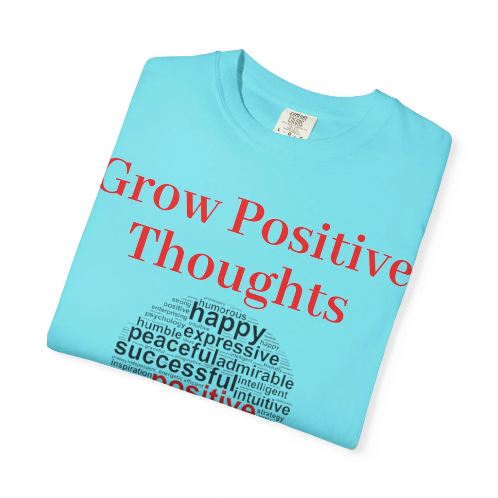 Grow Positive Thoughts T-shirt | Positive Word Cloud Mental Health Tee - 250 USA Celebration