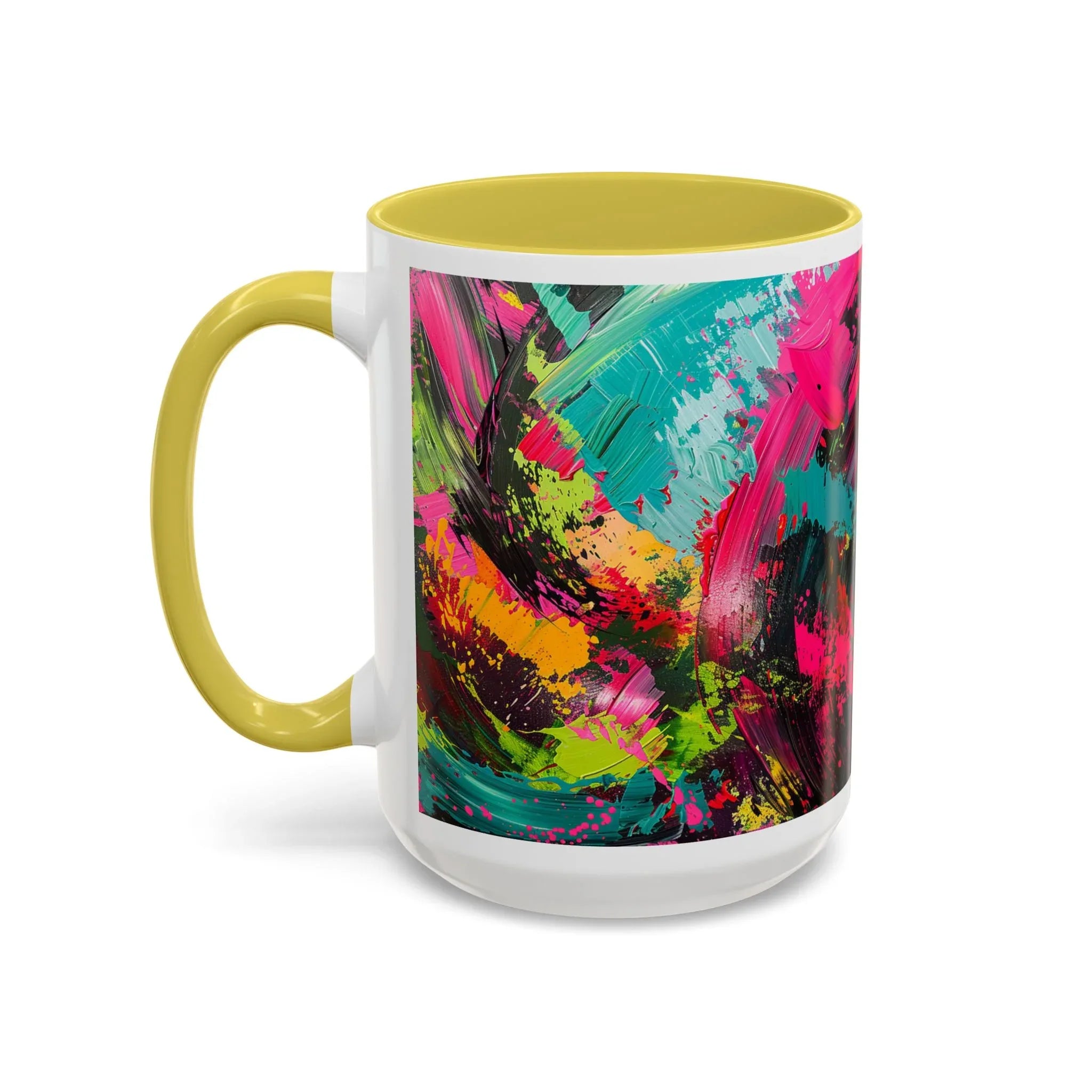 Abstract Colorful Brushstroke Mug | 11oz 15oz Ceramic - 250 USA Celebration