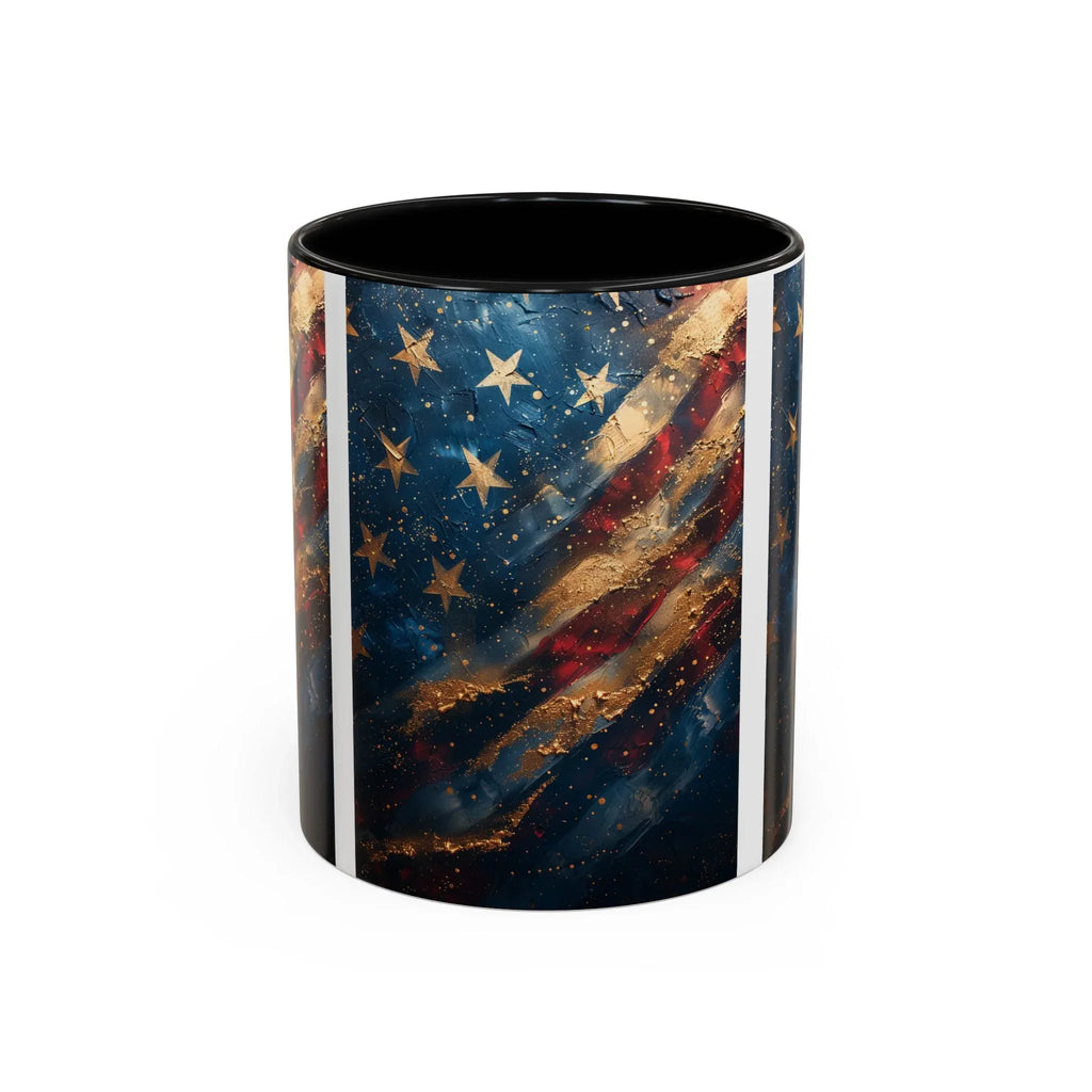 Vintage American Flag Mug | Accent Coffee Mug 11oz 15oz - 250 USA Celebration
