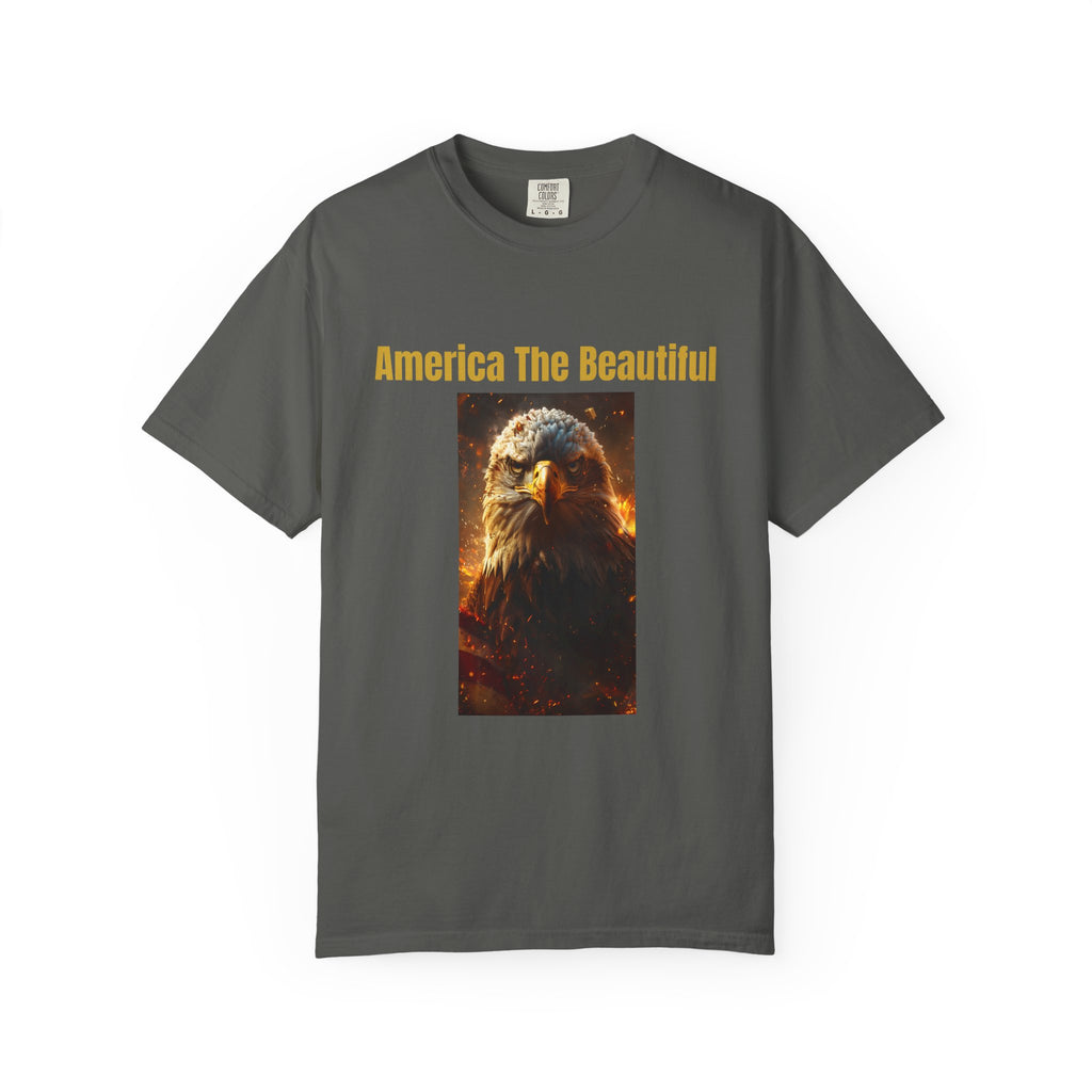 America The Beautiful Eagle T-Shirt — Patriotic Bald Eagle Tee