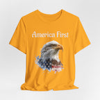 America First Eagle T-Shirt – Patriotic Bald Eagle Tee