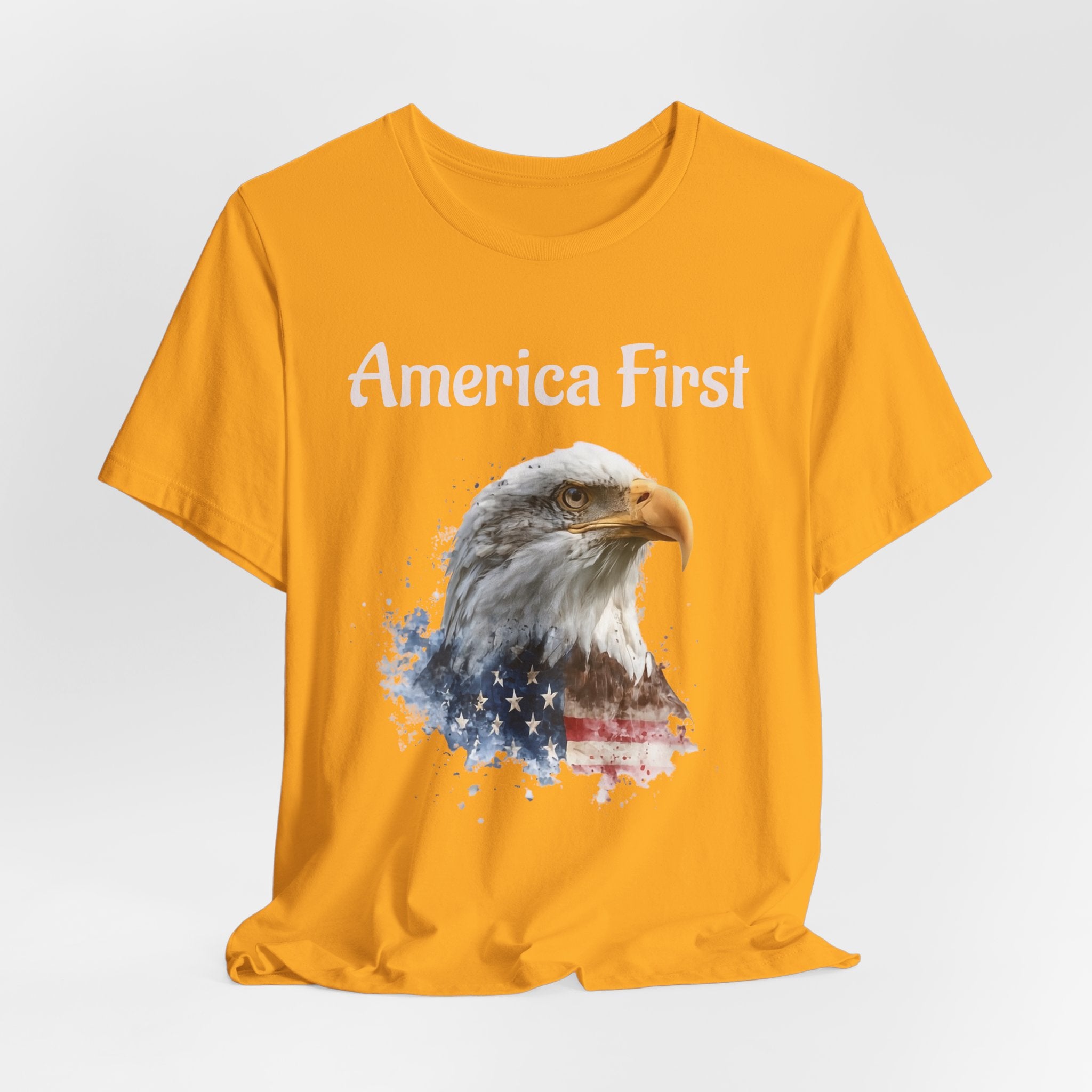 America First Eagle T-Shirt – Patriotic Bald Eagle Tee