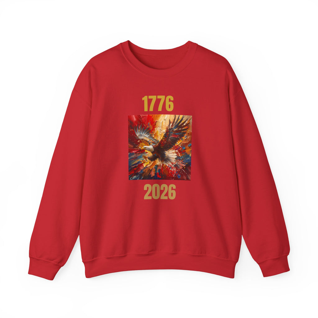 1776 Eagle Crewneck Sweatshirt – Patriotic American Independence Pullover