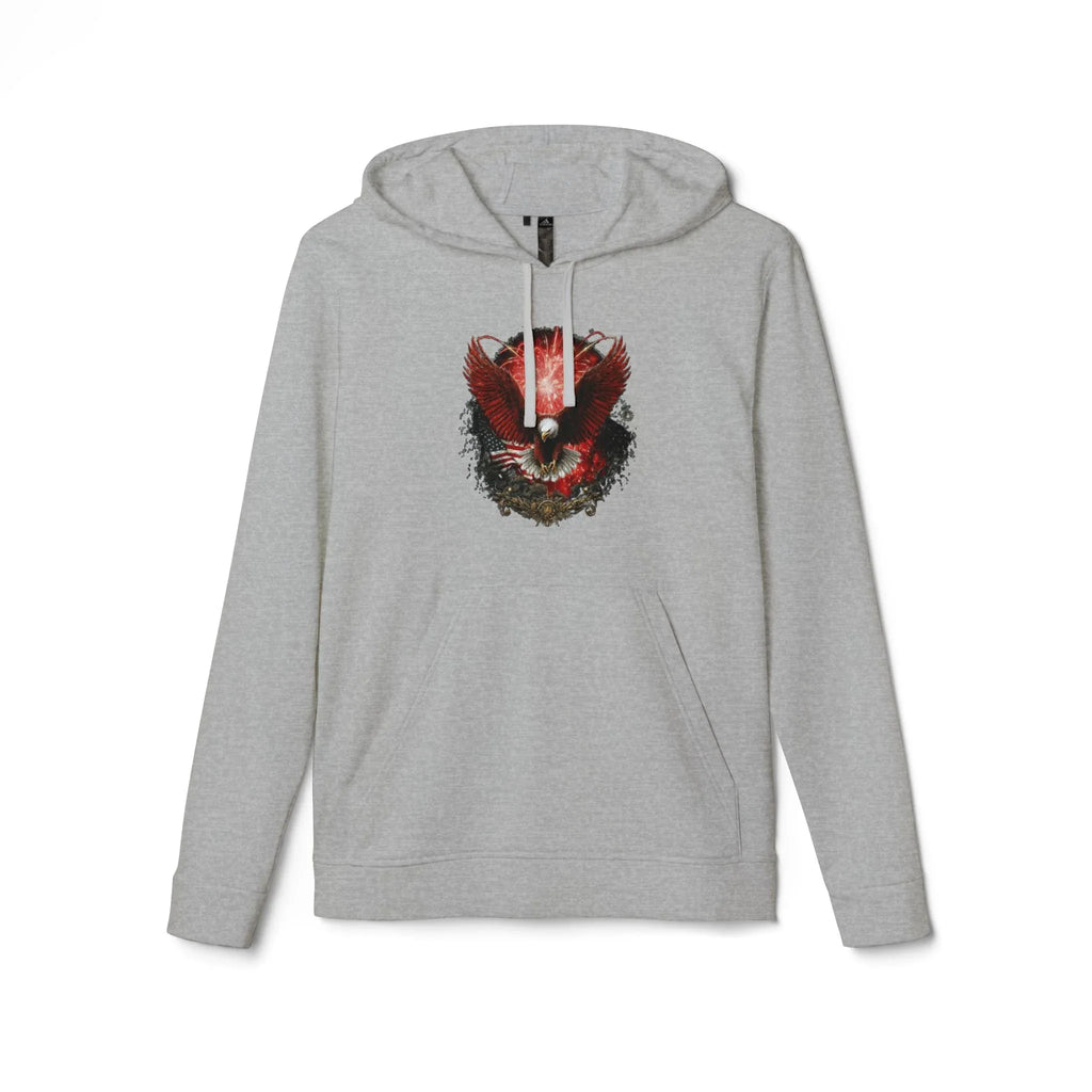 Red Fox Watercolor Mask hoodie | Hoodie - 250 USA Celebration