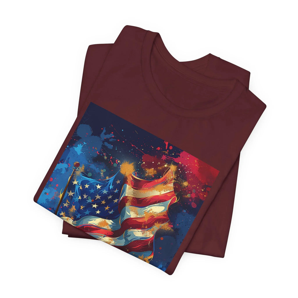 Patriotic Freedom Tee, Unisex Jersey Short Sleeve Tee, American Flag Shirt, Fourth of July Apparel, Independence Day Outfit, Gift for [...] - 250 USA Celebration