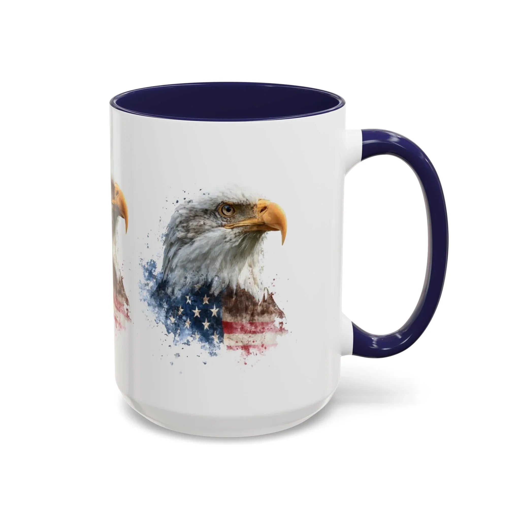 American Flag Bald Eagle Mug | Accent Coffee Mug - 250 USA Celebration